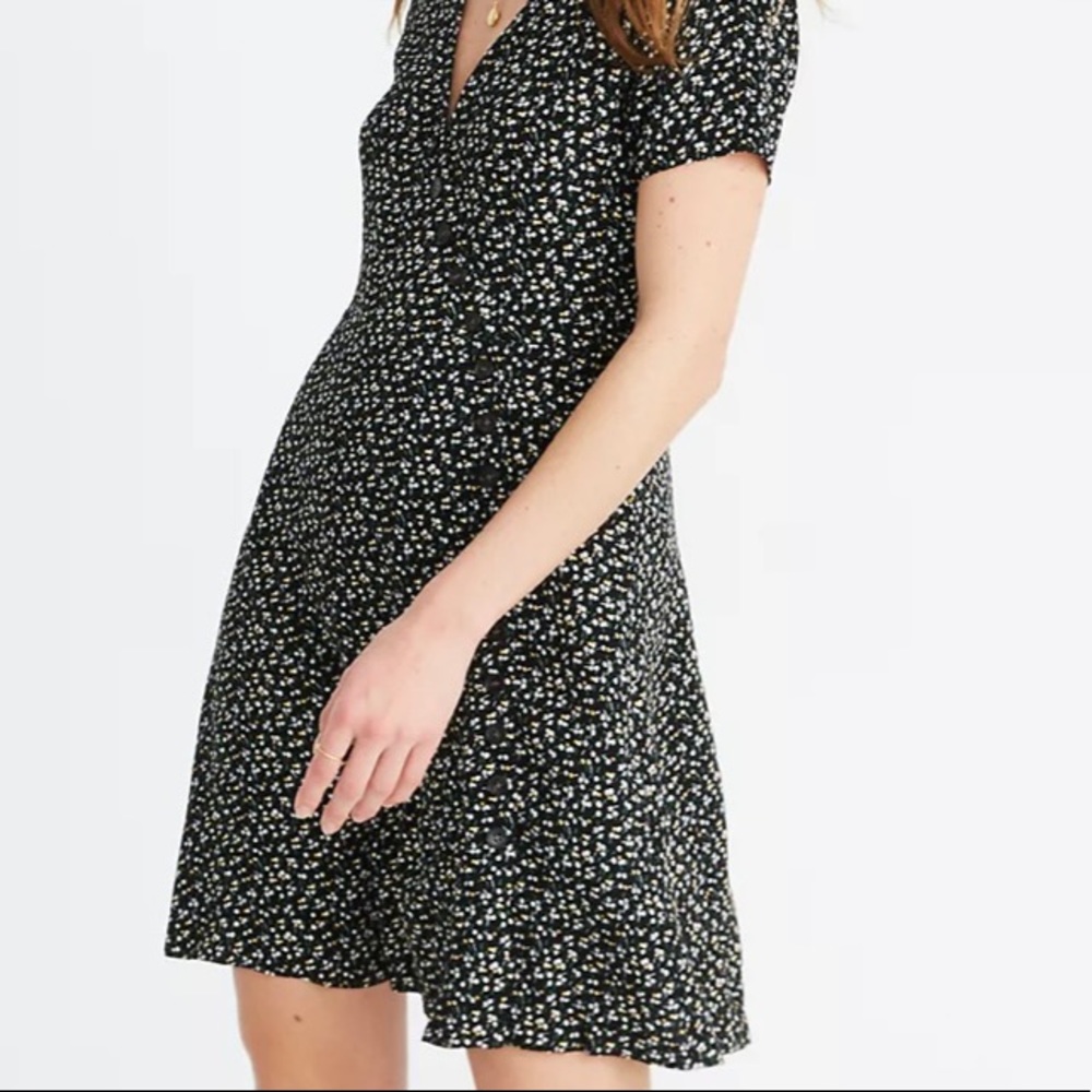 Madewell Button Wrap Dress in Playground posies